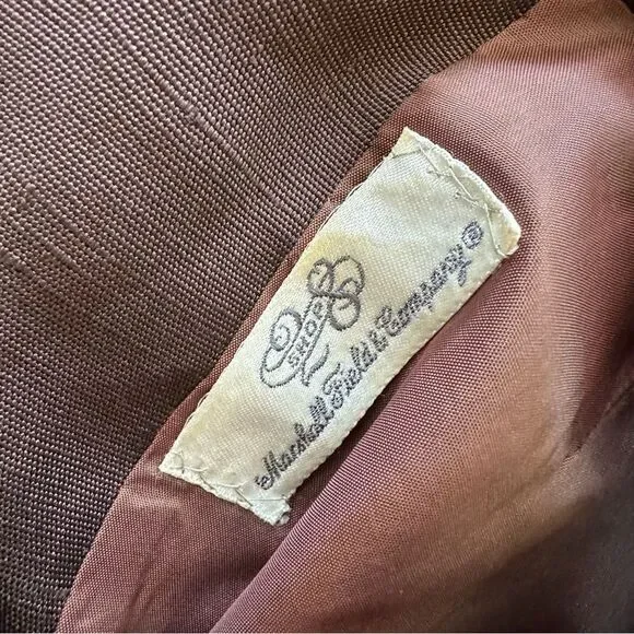 Vintage 1960’s Patrick de Barentzen Belted Dress in Brown Size 12 - Picture 7 of 7